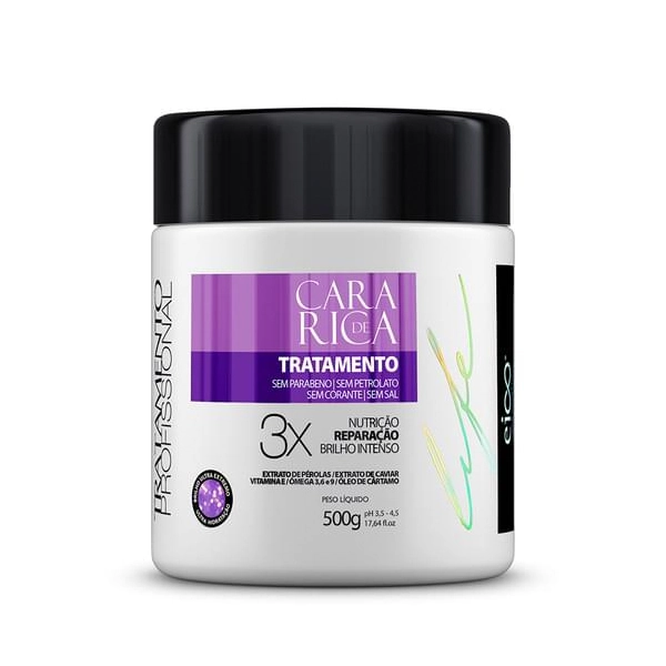 Creme/mascara Tratamento Eico Life Cara De Rica 500g
