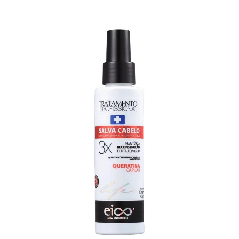 Spray Salva Cabelo Eico Queratina Capilar 120ml