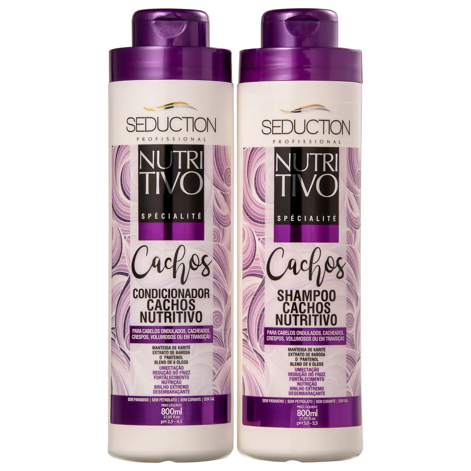 Shampoo Cond.seduction 800ml Cachos Nut.
