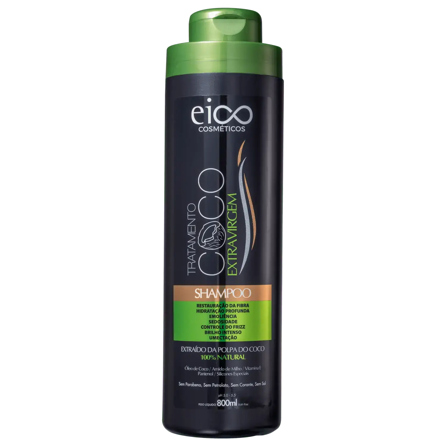 Shampoo Eico Life Oleo Coco 800ml