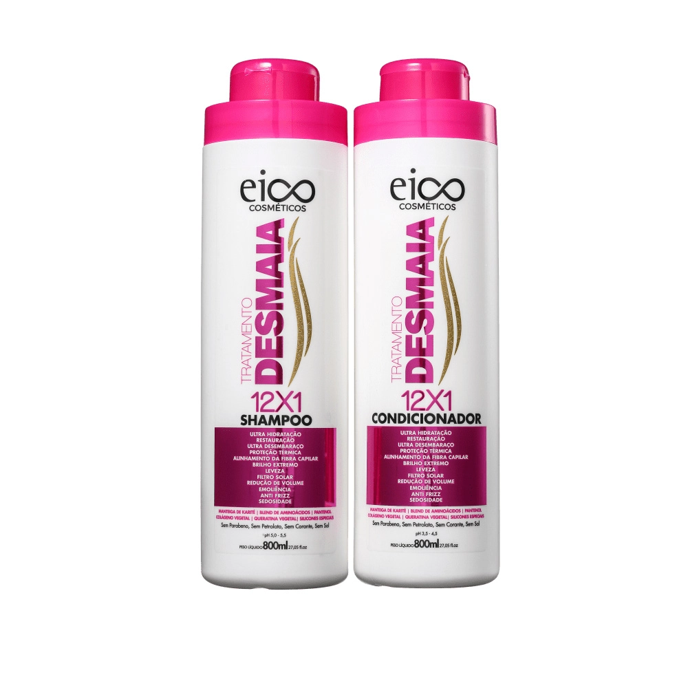 Shampoo Cond.eico 800ml Trat.desmaia