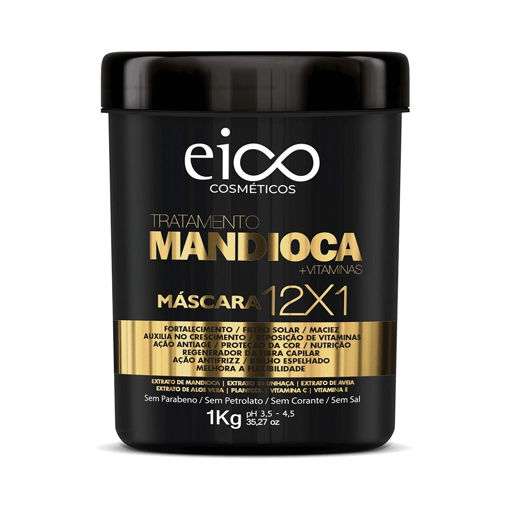 Mascara de Tratamento Eico Mandioca 12x1  1Kg