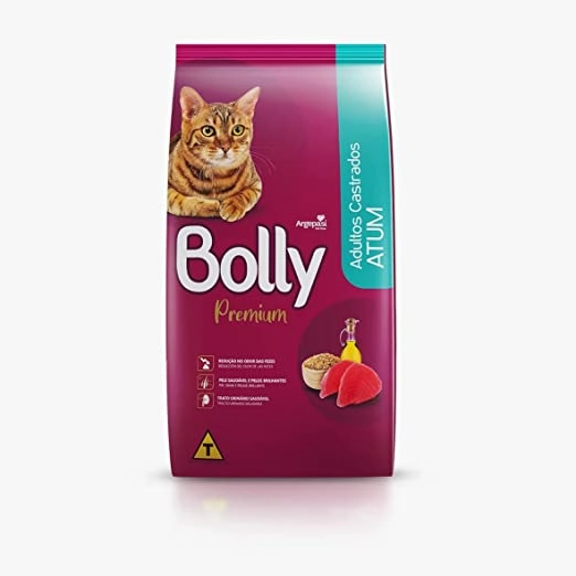 Racao Bolly Cat Castrados Atum 1kg