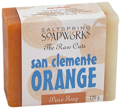 Saltspring Soapworks All Natural Raw Cut Hand Soap Bar, San Clemente, 4.2 Ounce