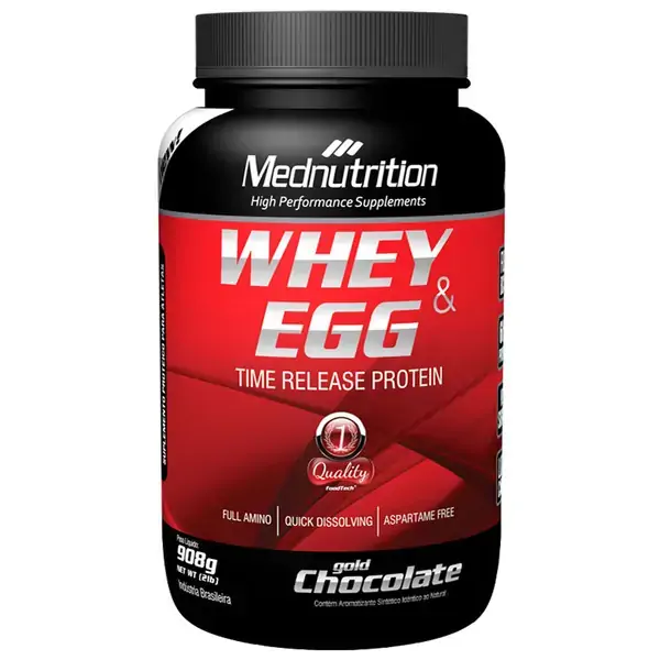 Esportivo Mednutrition Whey E Egg Pote Pó 908 Gramas