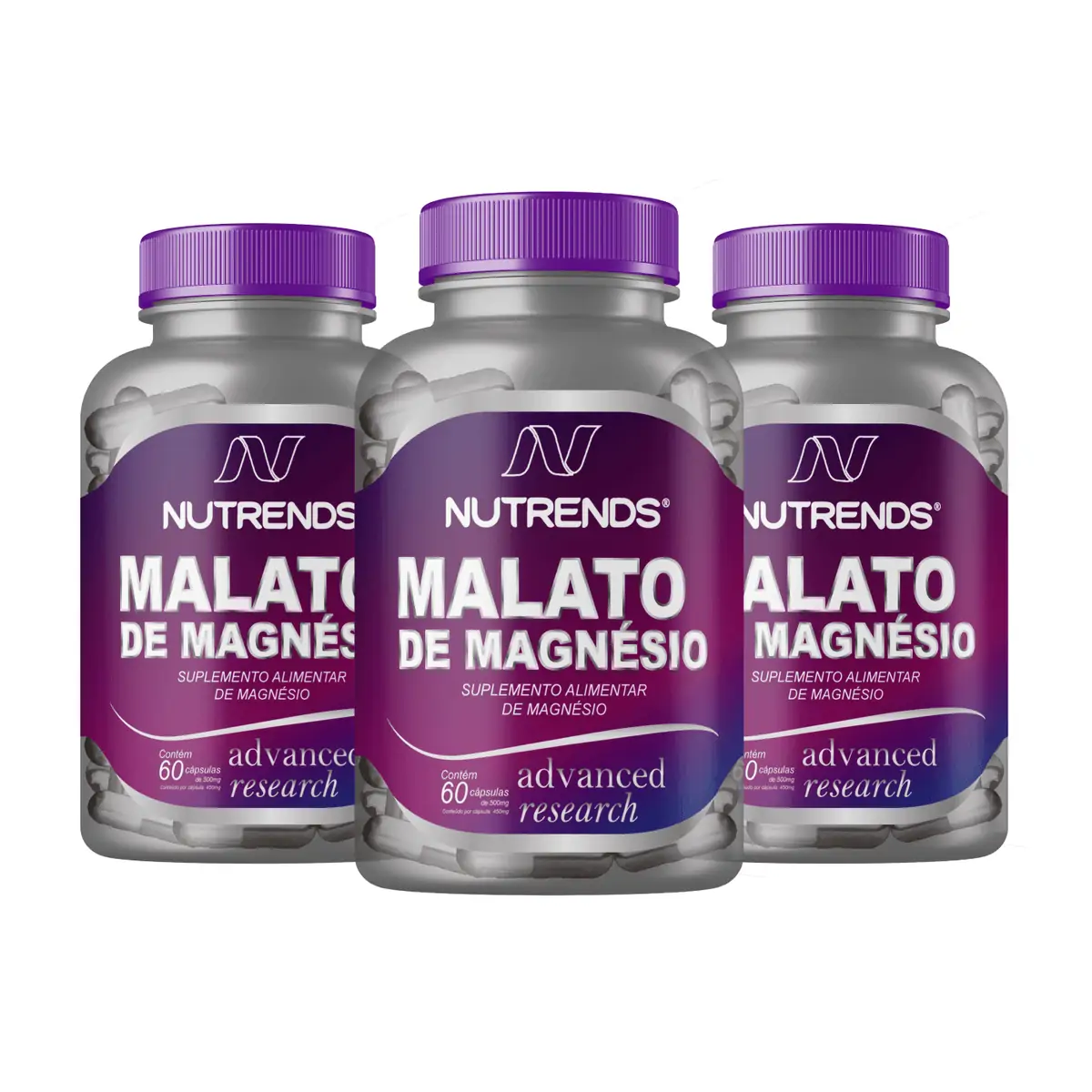 Malato de Magnésio 550mg - 60 Cápsulas