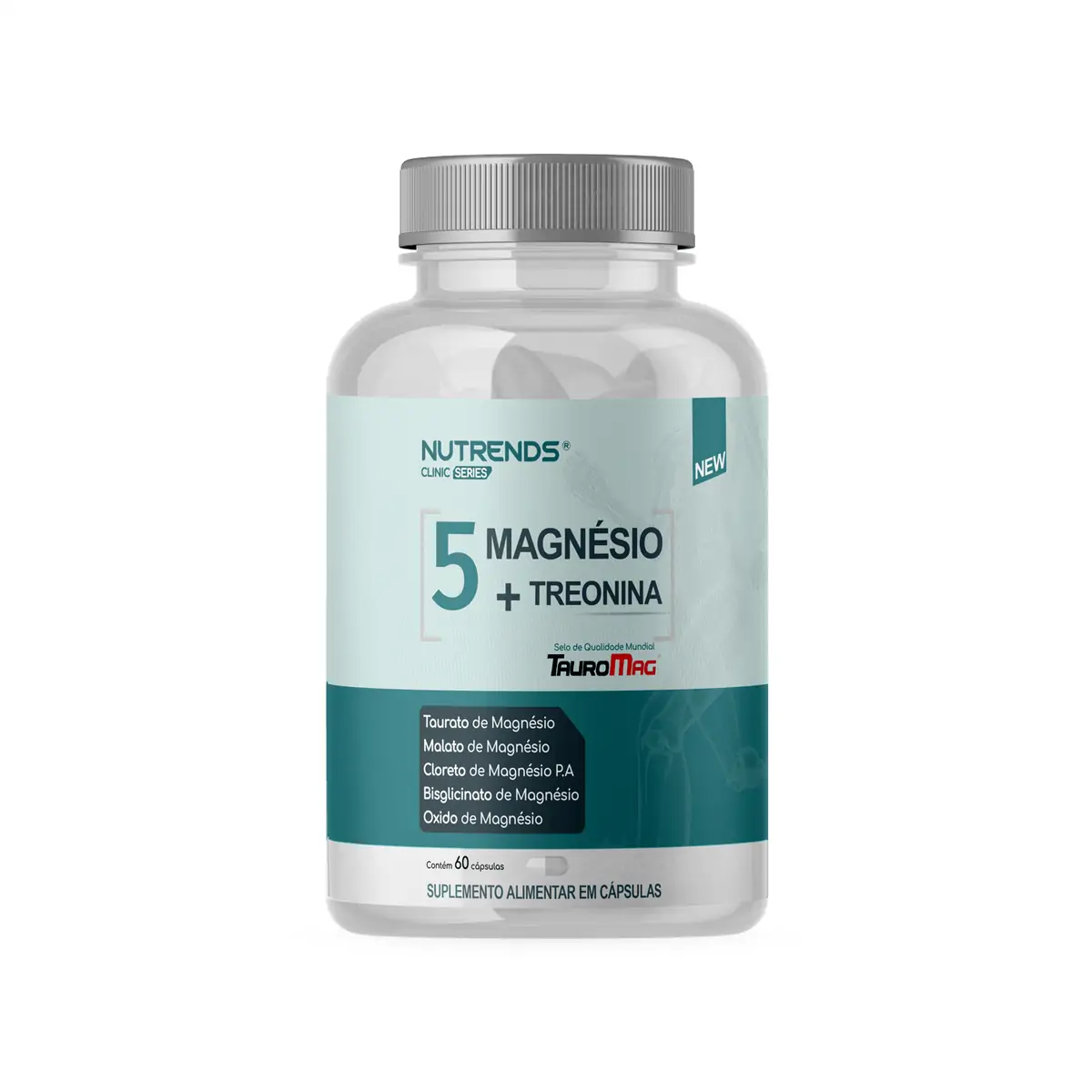 5 Magnésio + Treonina 60 Cápsulas Nutrends