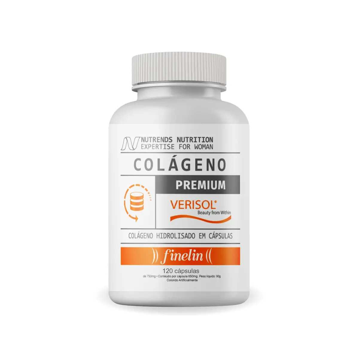 Colágeno Verisol Premium Finelin - 120 cápsulas