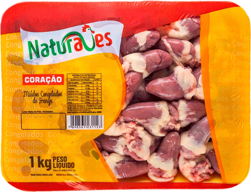 Coracao De Frango Nat Band 1kg