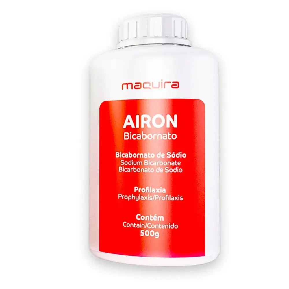 Bicarbonato de Sódio Extra Fino Natural Airon - Maquira - 500g (Cód. 25.0760)