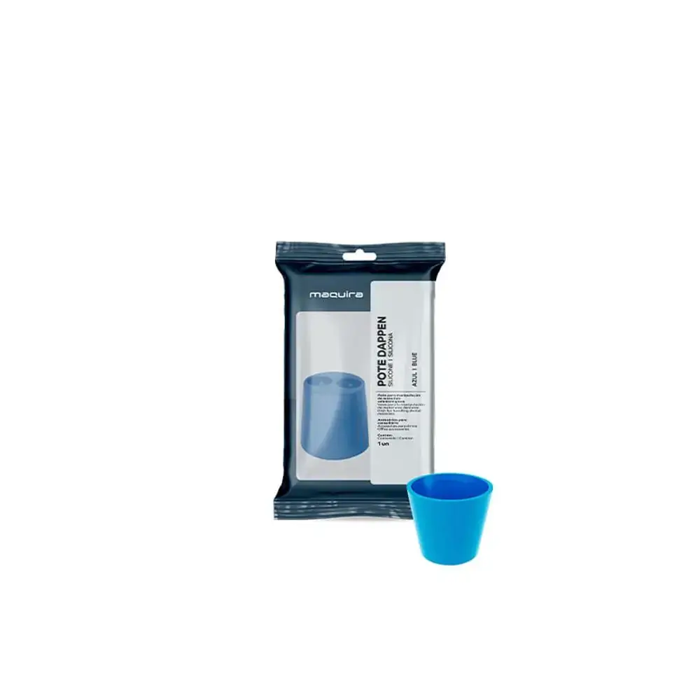 Pote Dappen em Silicone - Maquira - Azul (Cód. 25.7987)