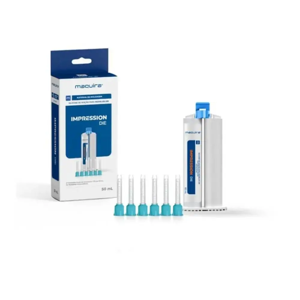 Silicone de Adicao para Modelos Impression Die com 1 cartucho de 50 ml - Maquira - 27.1520