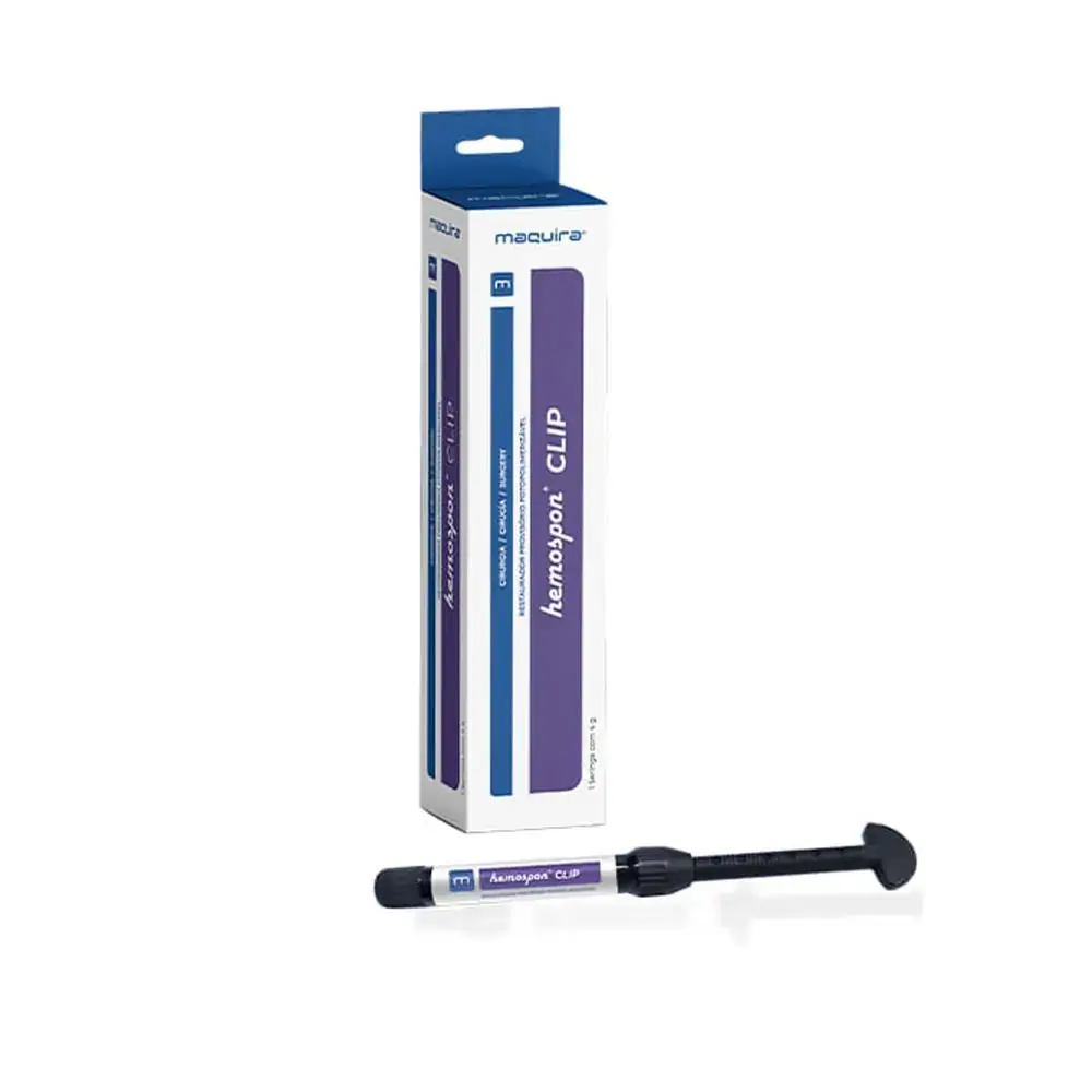 Hemospon Clip Transparente com 1 Seringa com 4g - Maquira