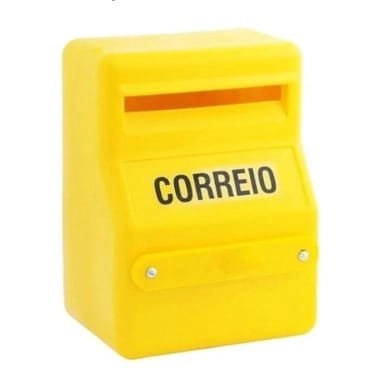 Caixa Correio Pvc Amarela