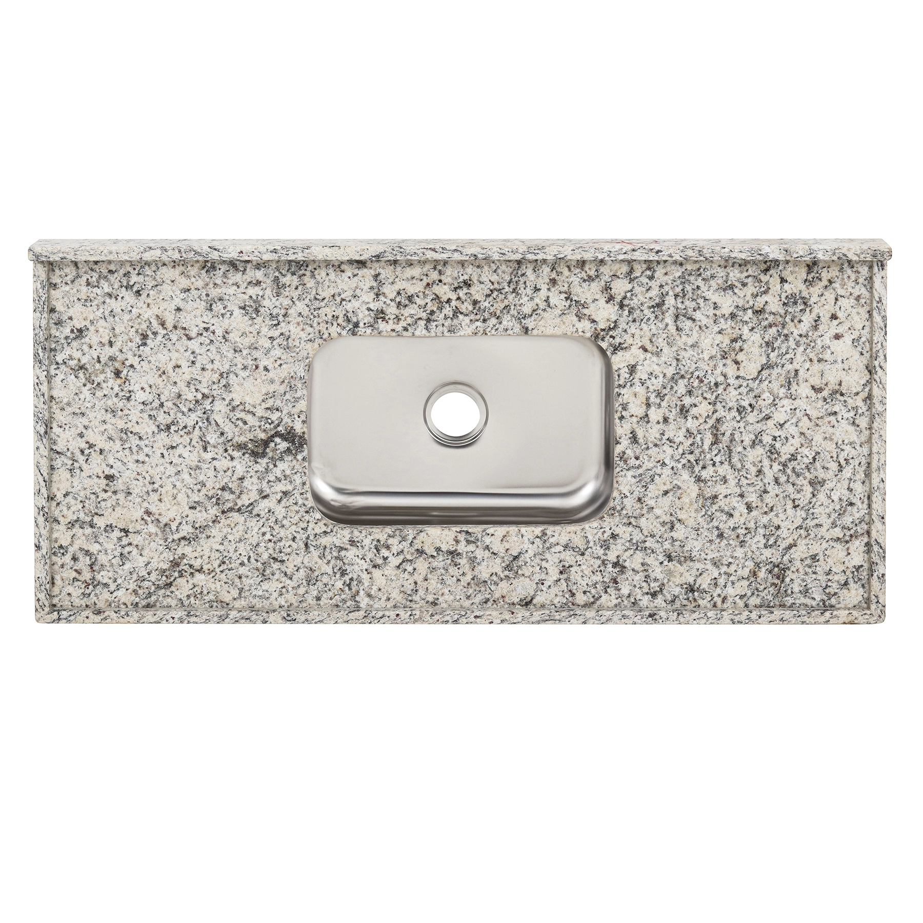Pia de Cozinha Granito Bege Arabesco 120cm Standard Cuba Simples L.A. Pias e Granitos