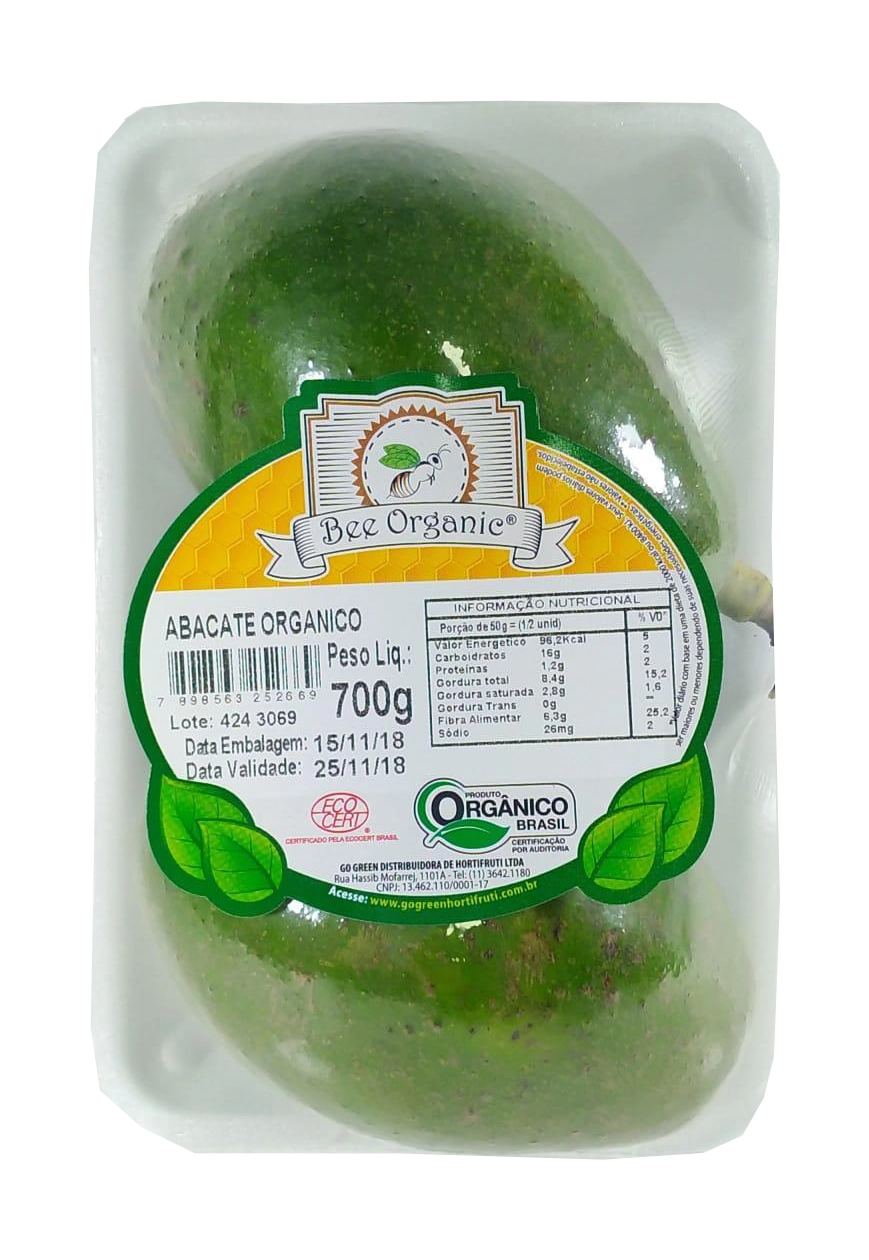 Abacate Organico 500g Bee Organic