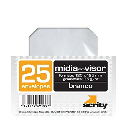 Envelope Para Cd Visor De Acetato Scrity