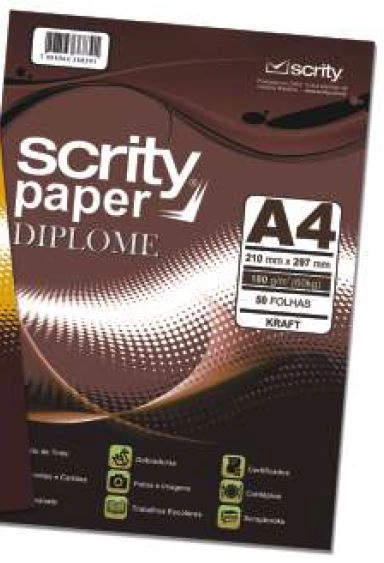 Papel Peso 40 210x297 120g Kraft C 50 Und Scrity