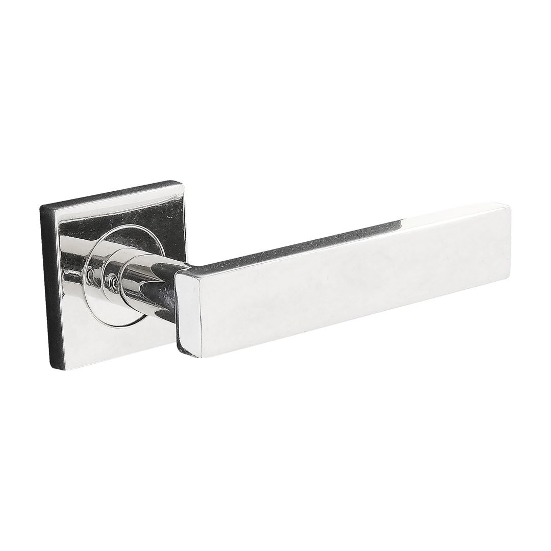 Maçaneta Resistente Para Porta De Madeira - Inox Polido