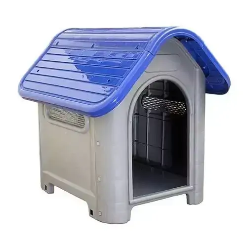 Casinha Plástica para Cães Dog Home Mec Pet Azul
