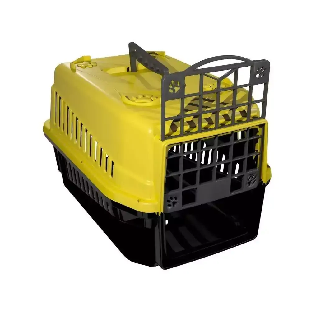 Caixa de Transporte para Cães  Podyum Mec Pet Amarelo Nº1