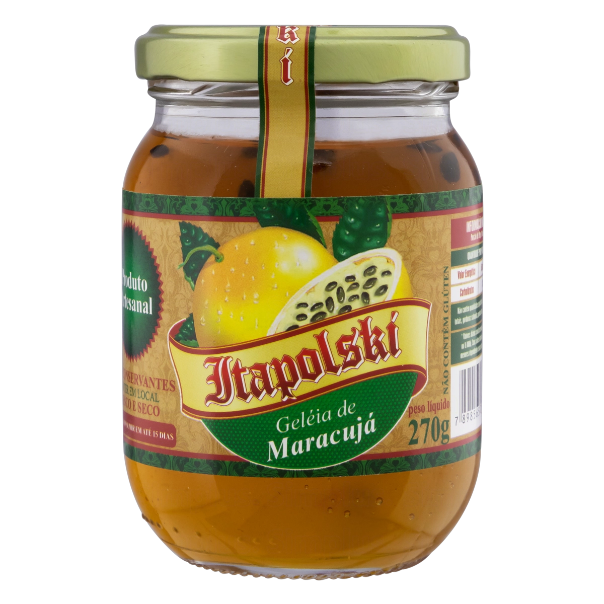 Geleia Maracujá Itapolski Vidro 270g