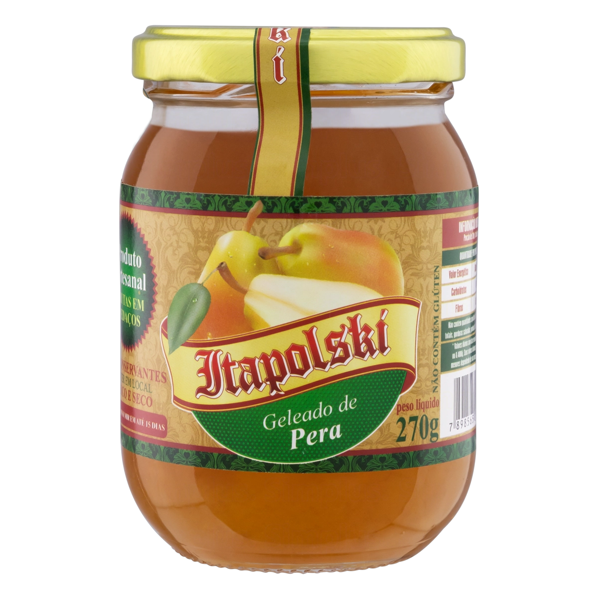 Geleado Pera Itapolski Vidro 270g