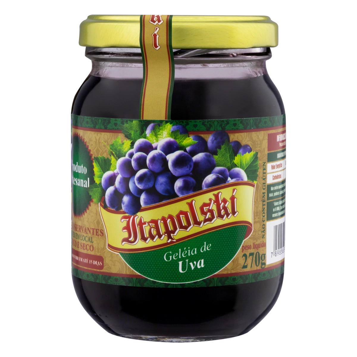 Geleia Uva Itapolski Vidro 270g