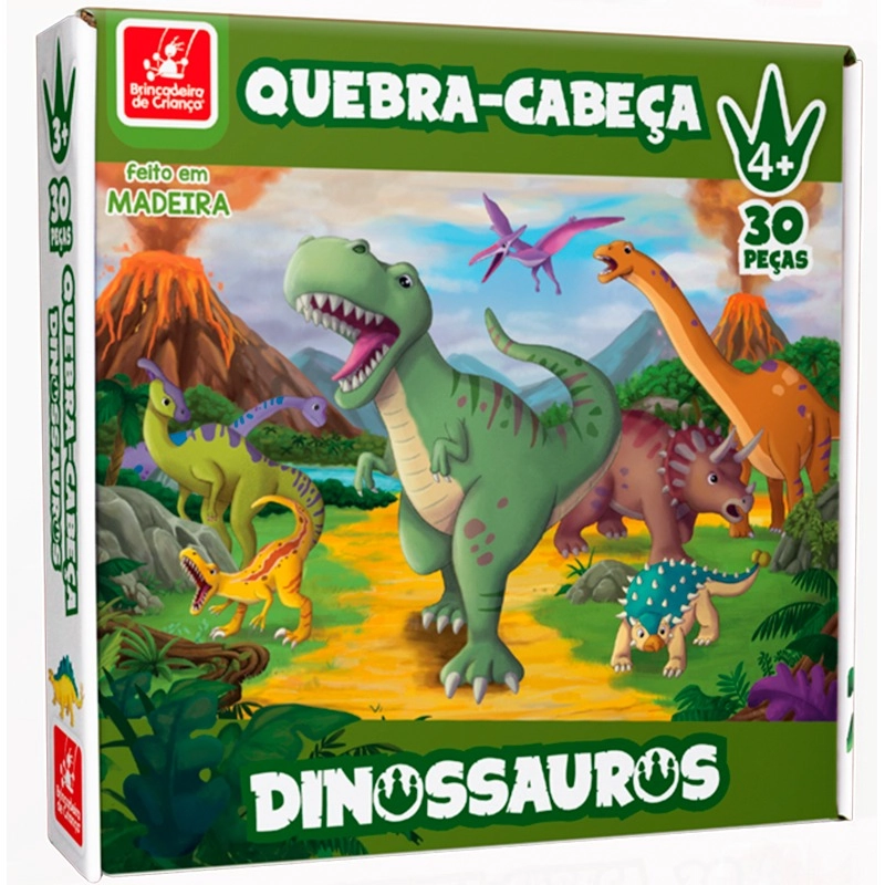 Quebra Cabeca Dinossauros 2457 Brincadeira