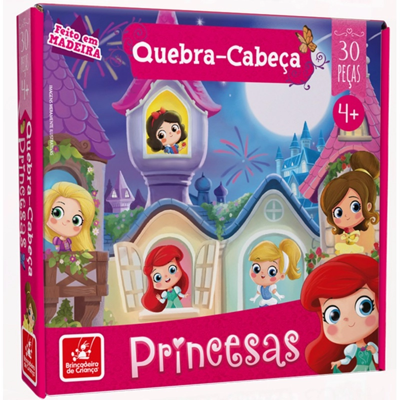 Quebra Cabeca Princesas 2525 Brincadeira