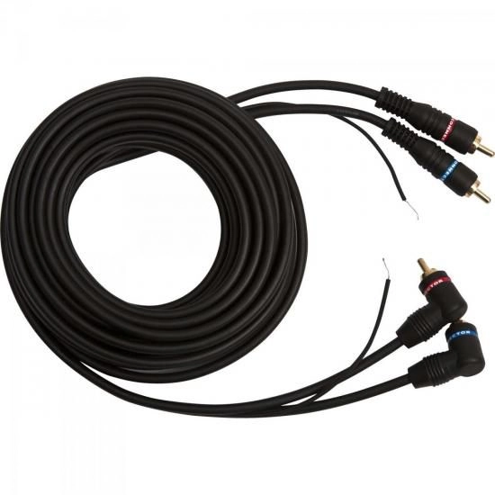 Cabo 2 Rca Macho + Terra X 3 Rca 90o Macho + Terra 1,5m Cbrc0006 Preto Storm