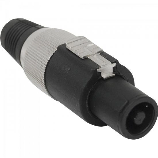 Conector Speakon De Linha Macho 4 Polos Pgsp0004 Preto/cinza Storm