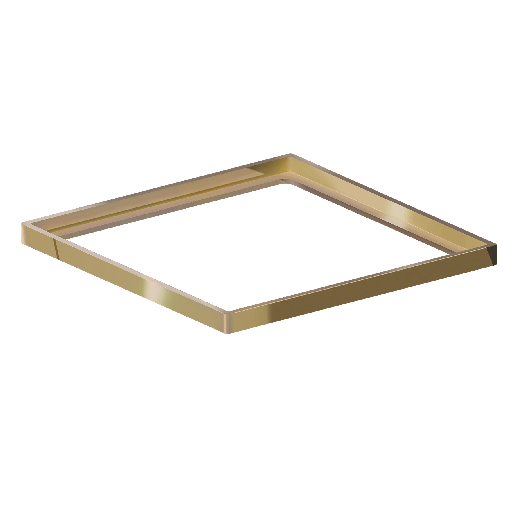 Porta Ralo Quadrado Grande Dourado Novii