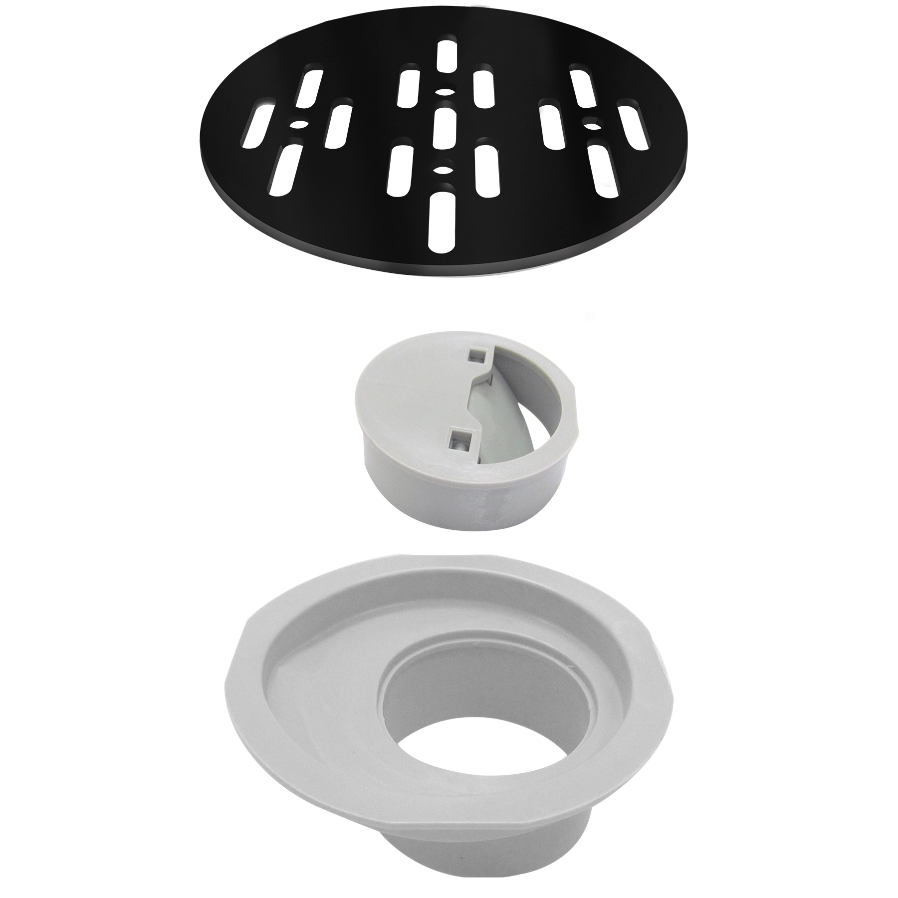 Ralo Redondo Inox 304 Pequeno Preto Fosco Novii
