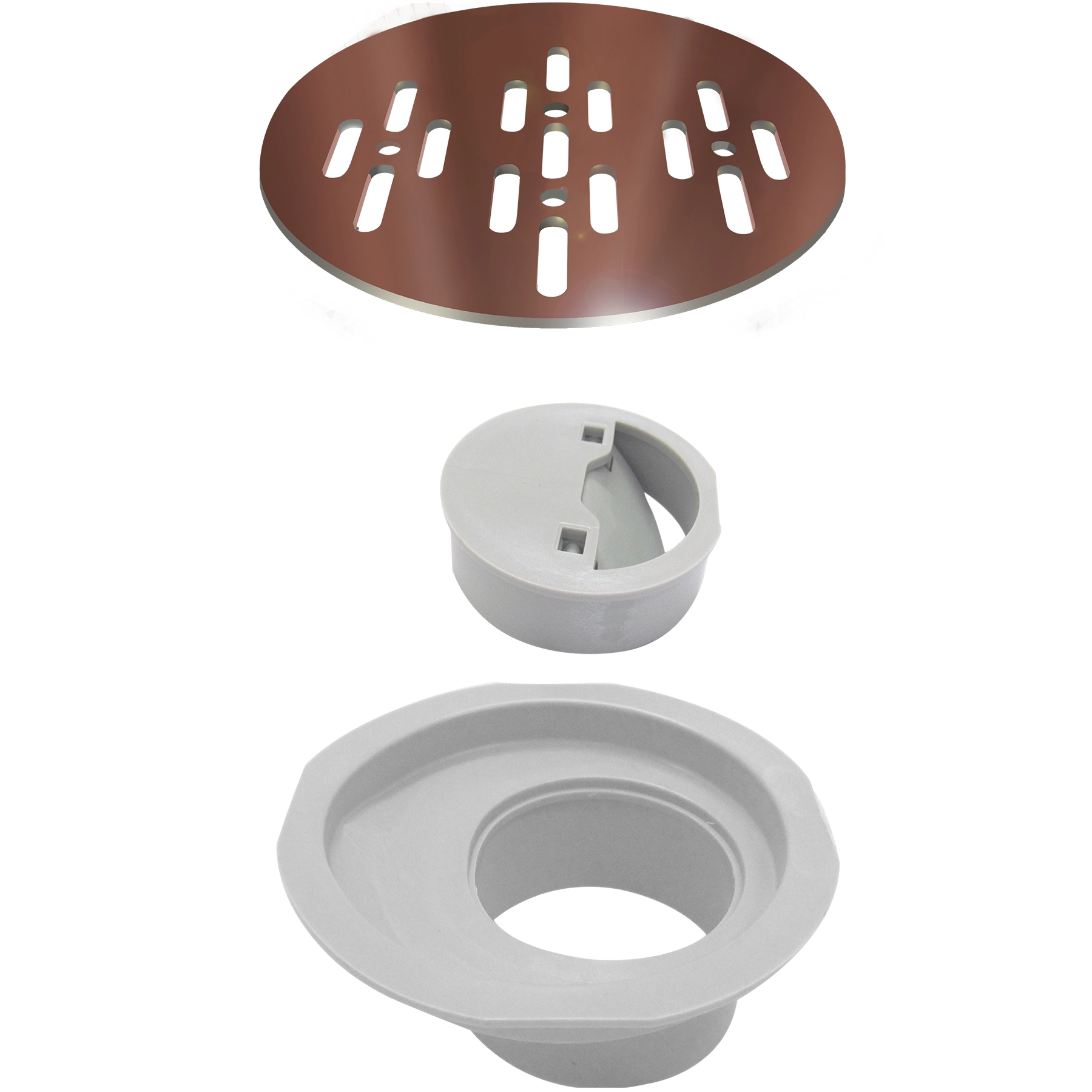 Ralo Redondo Inox 304 Pequeno Cobre Rose Novii