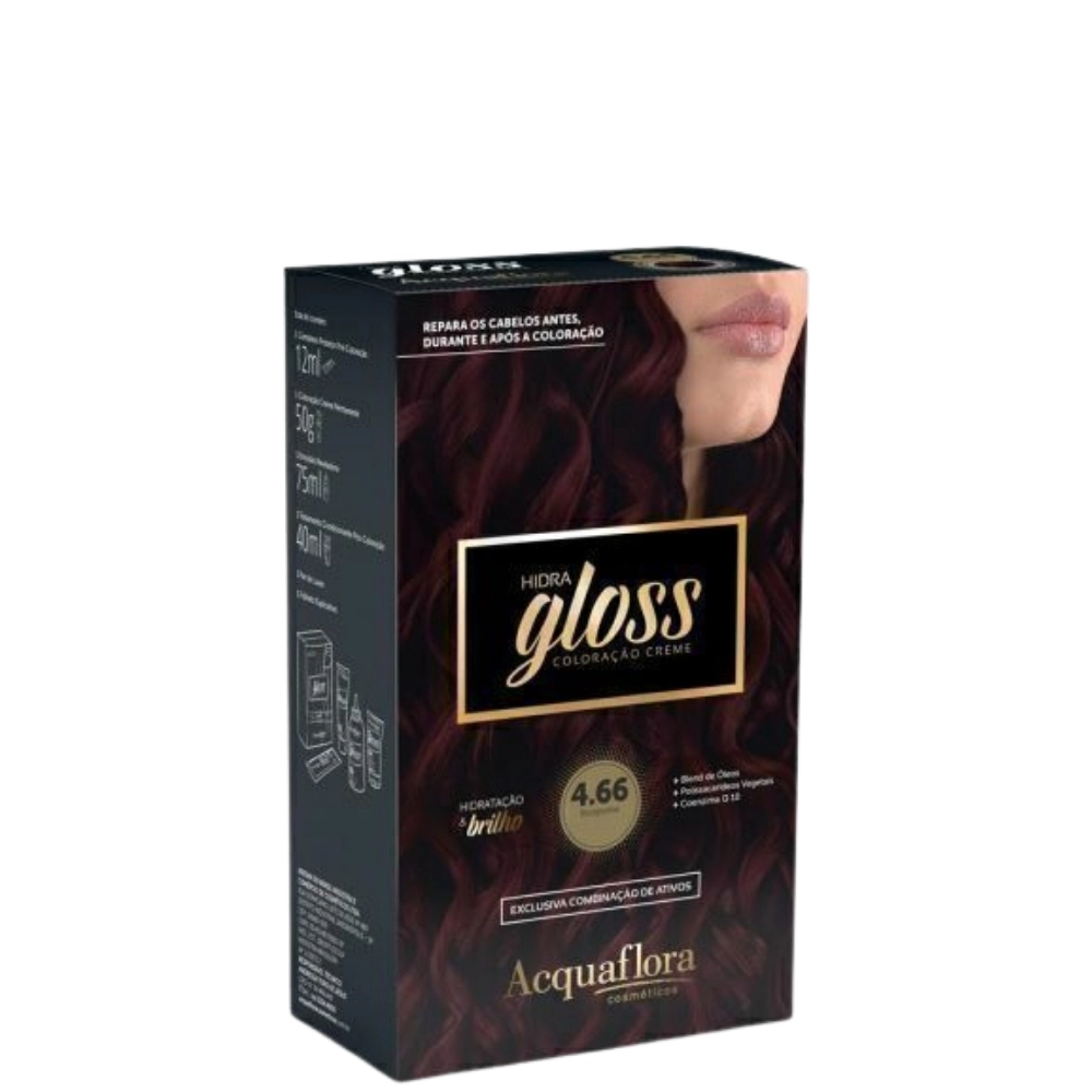 4.66 Borgonha Kit Coloracao Hidra Gloss Acquaflora