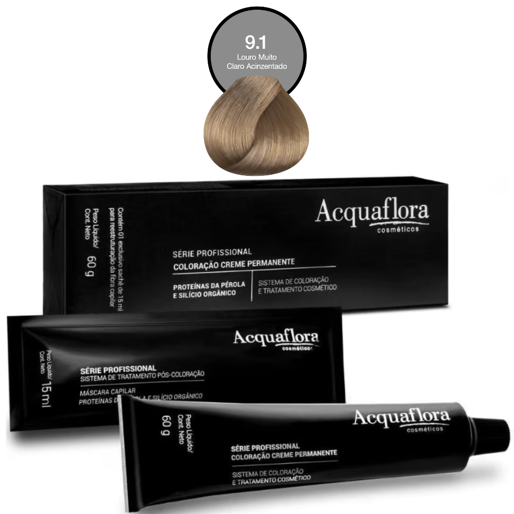Coloracao Individual Permanente Acquaflora 9.11 60g