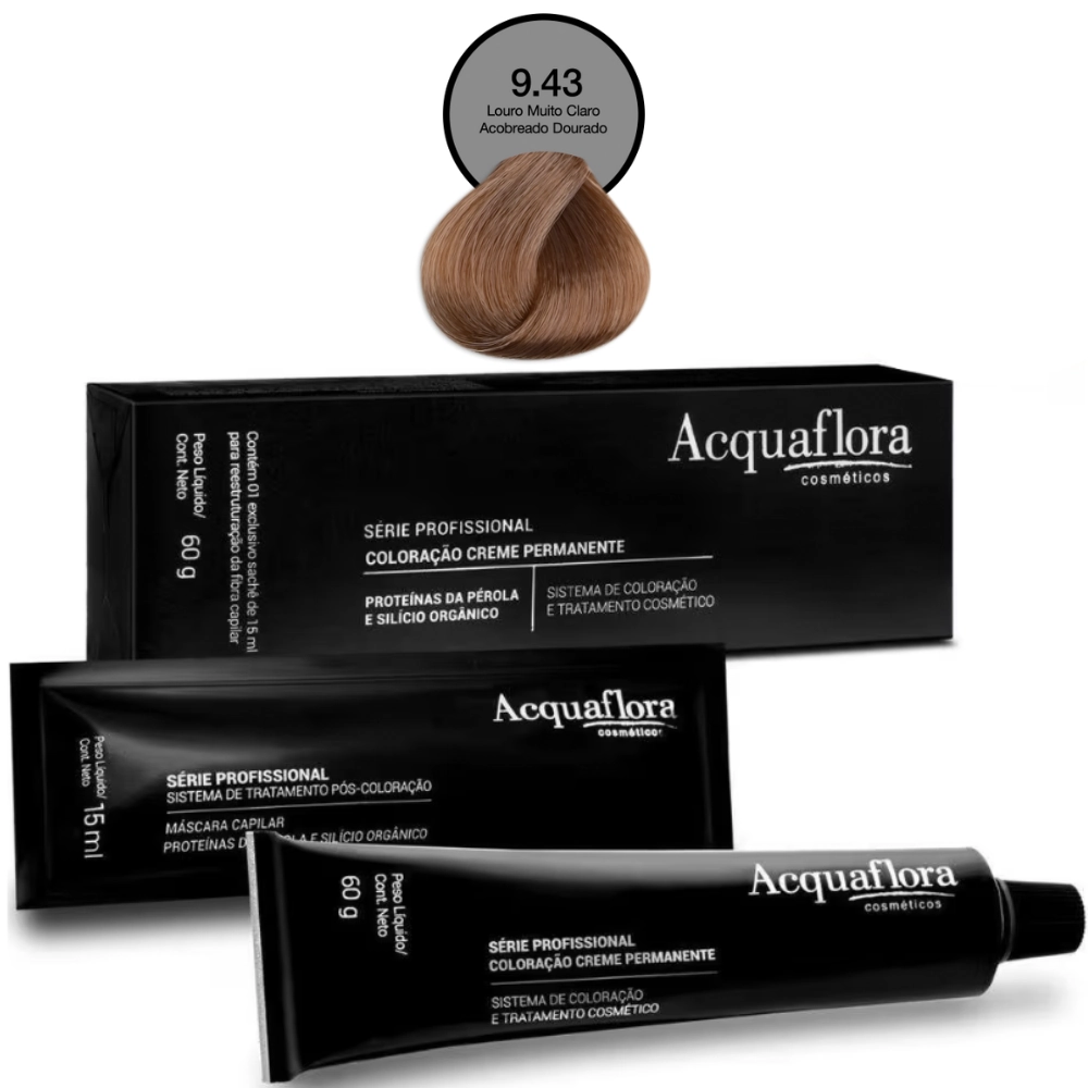 Coloracao Individual Permanente Acquaflora 9.43 60g