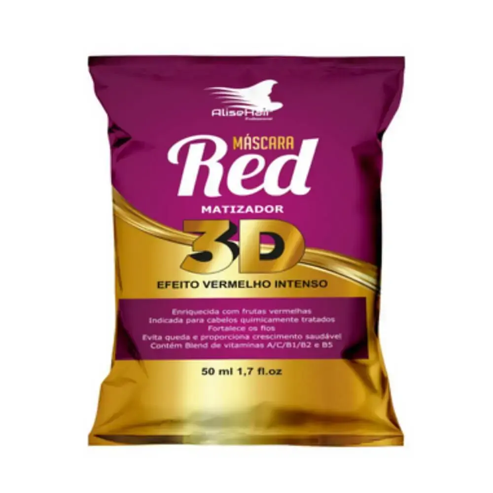 Mascara Matizadora Alise Hair 50ml Red 3d