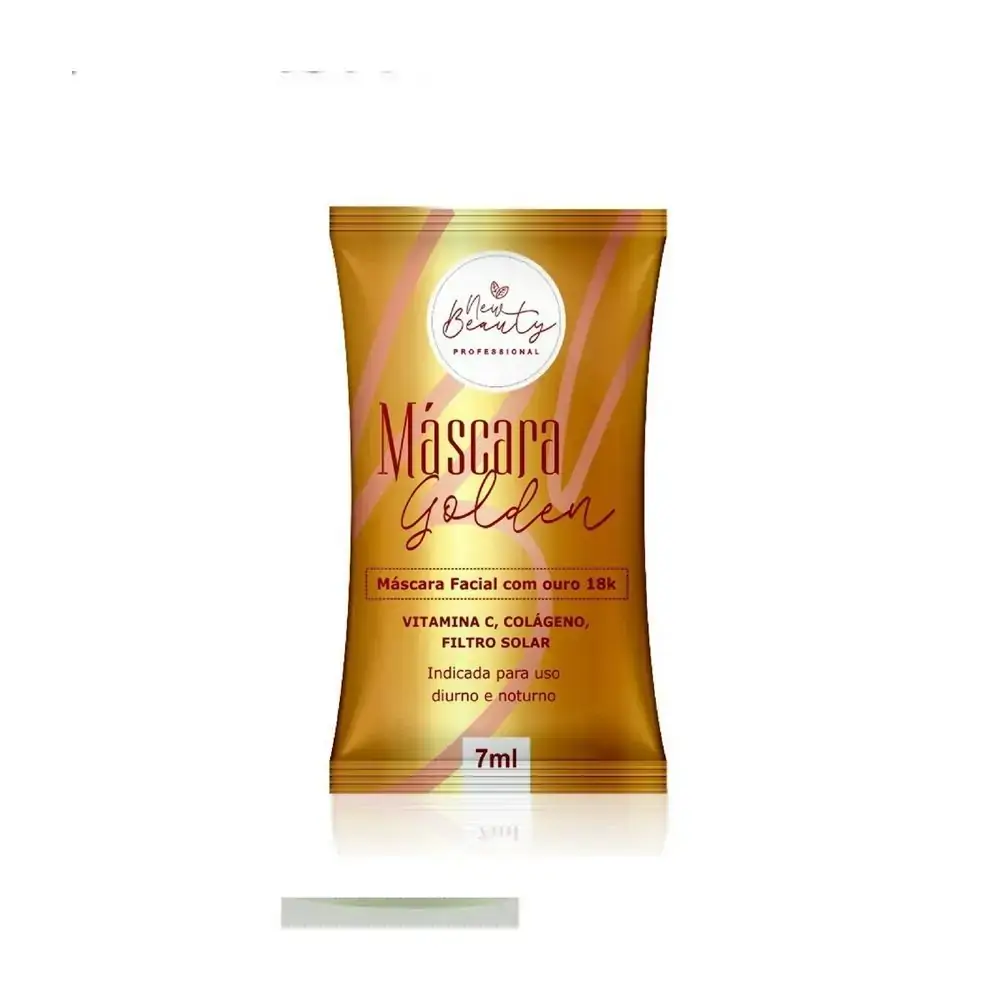 Mascara Facial New Beauty Golden Sache 7ml