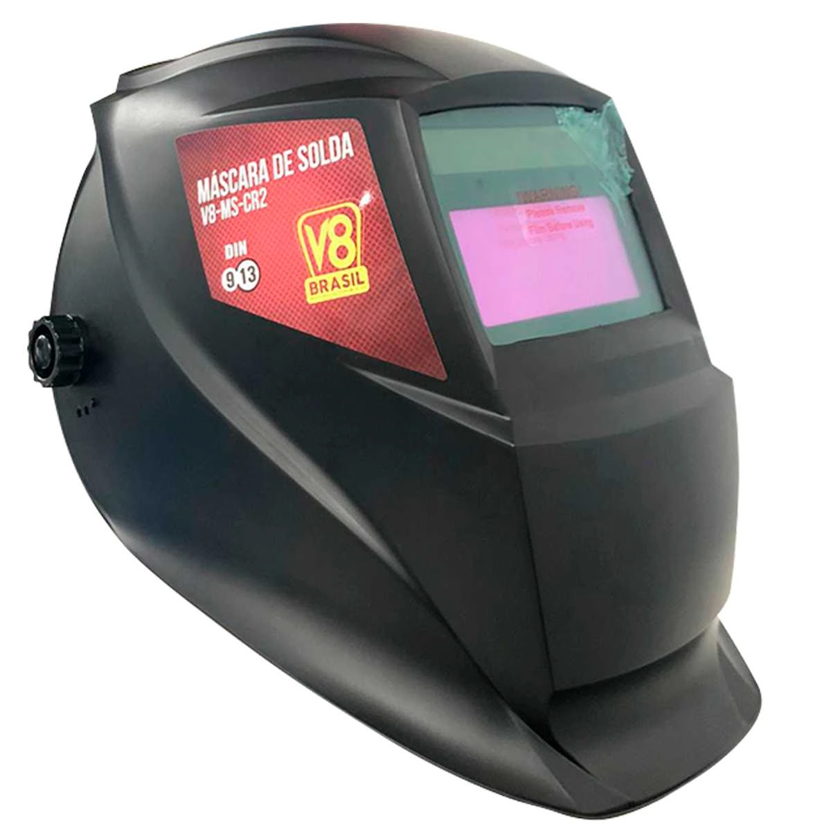 Máscara De Solda Com Escurecimento Automático Com Regulagem Cr2 - V8 Brasil