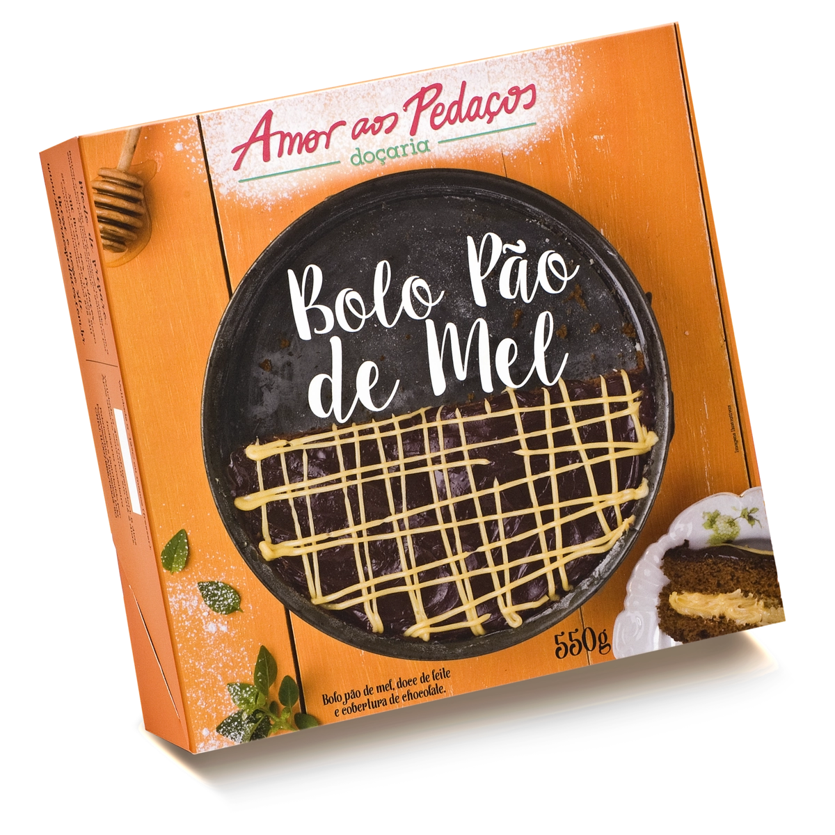 Bolo Pão De Mel Amor Aos Pedaços Caixa 550g