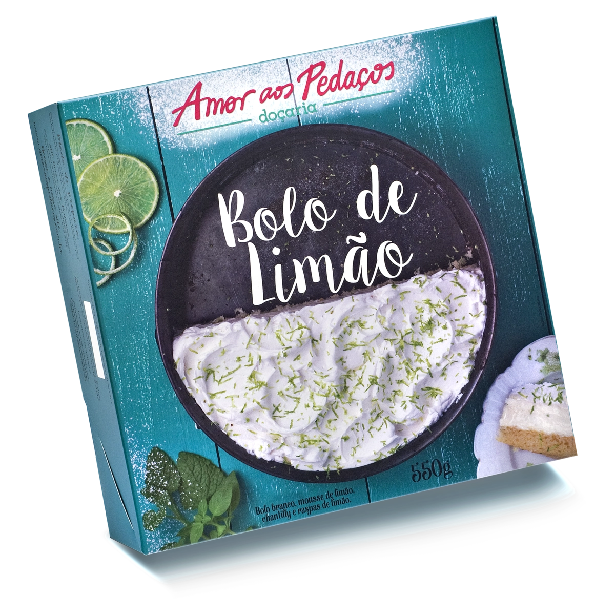 Bolo Congelado Limão Amor Aos Pedaços Caixa 550g