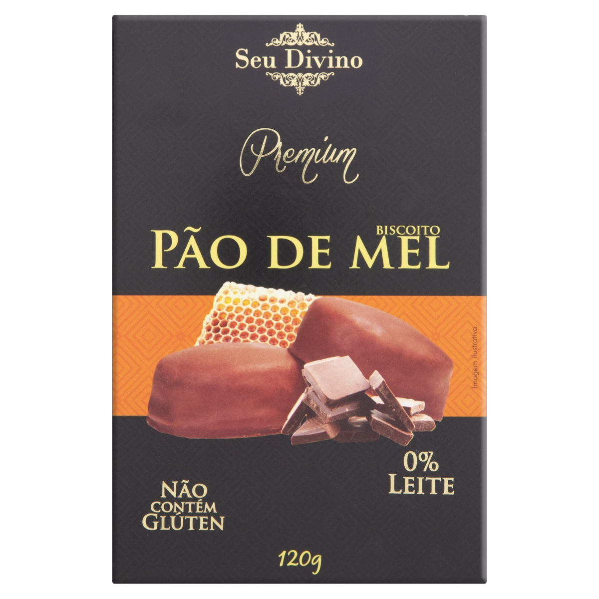 Pão De Mel Sem Glúten Seu Divino Premium Caixa 120g