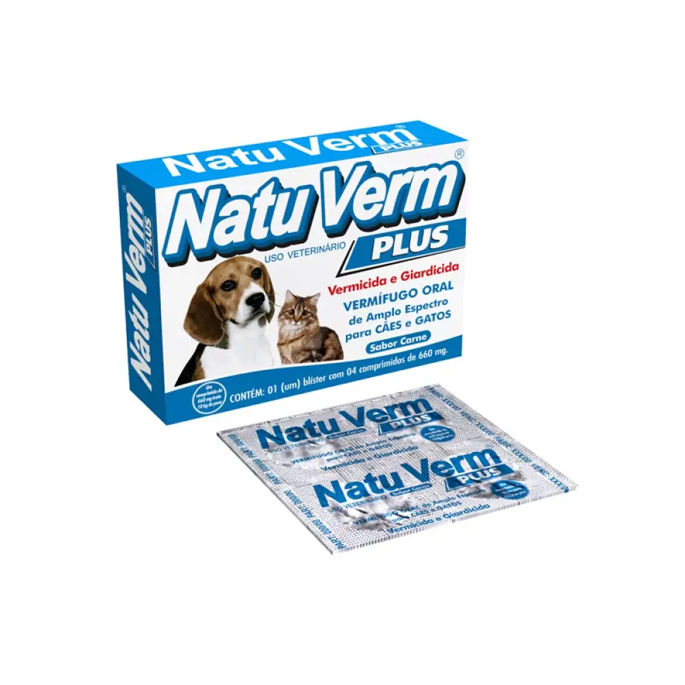 Natu Verm Plus 660mg C/04 Comp