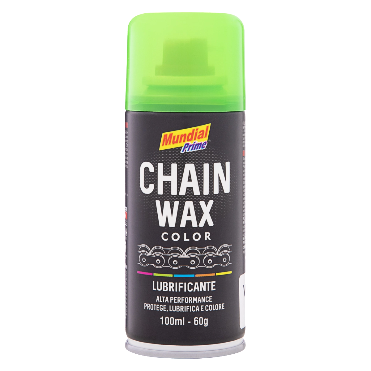 Lubrificante Spray Verde Mundial Prime Chain Wax Color Frasco 100ml