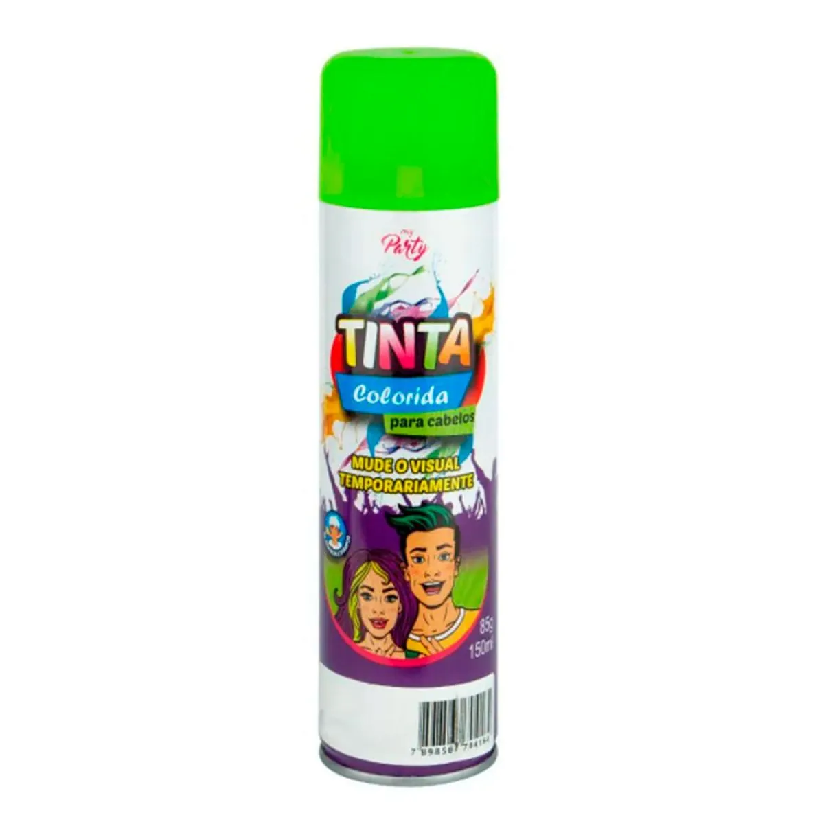 Tinta My Party Cabelo Verde Brasil 150ml Ae2600085 Mundial Prime