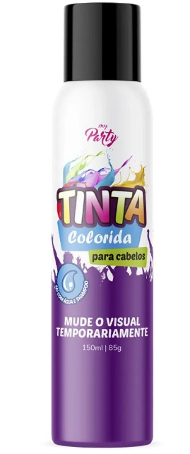 Tinta My Party Cabelo Preto 150ml Ae2600082 Mundial Prime