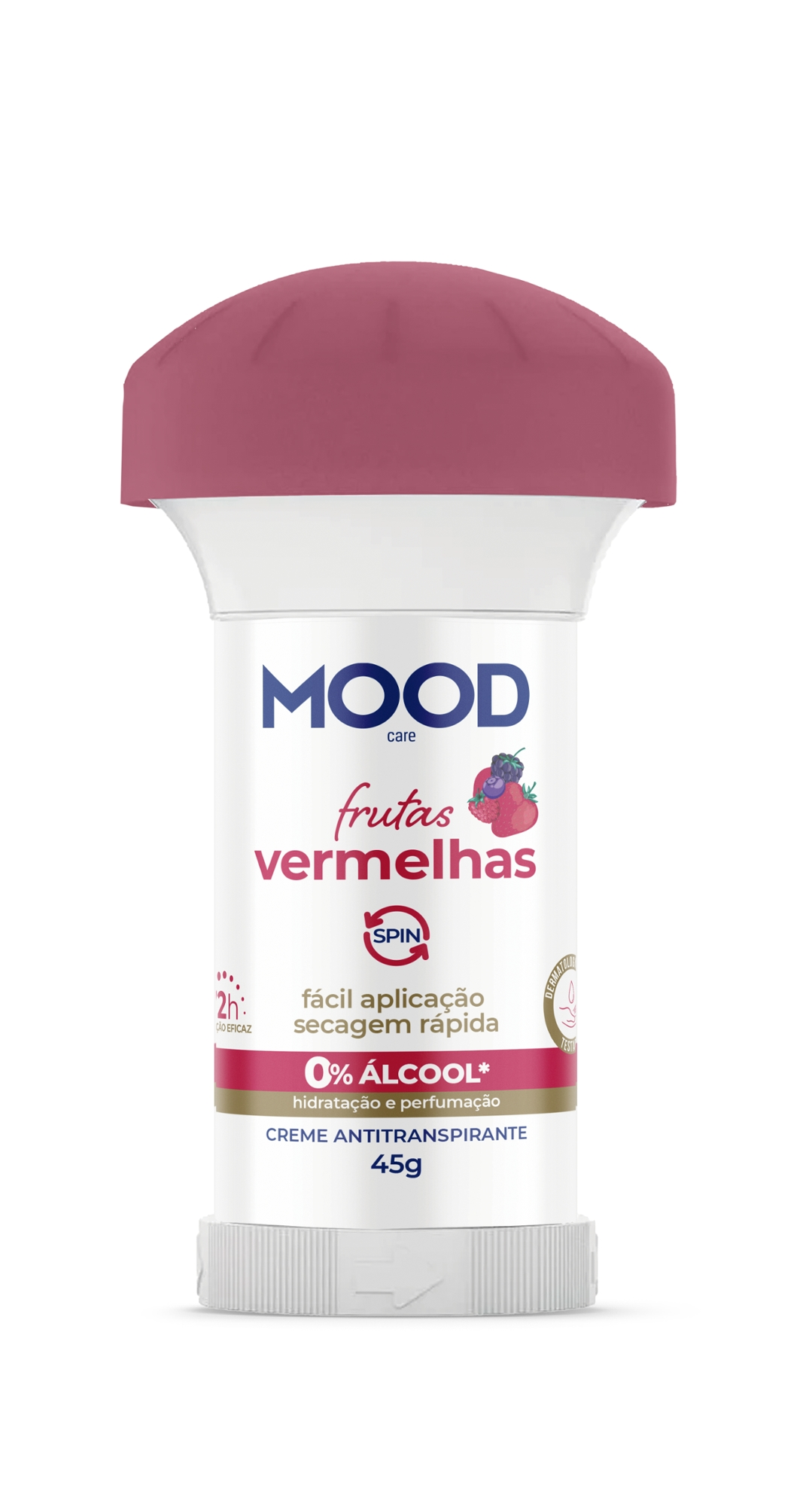 33072010 Desodorante Mood Creme Spin Frutas Vermelhas 45