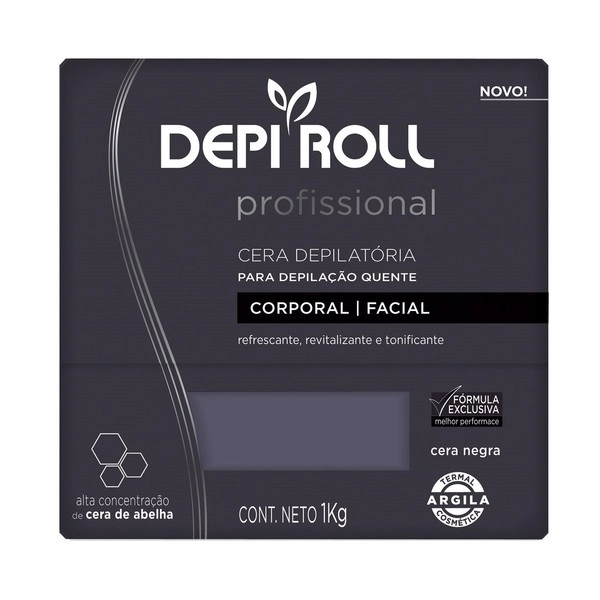 Cera Quente Depi Roll Negra Pote